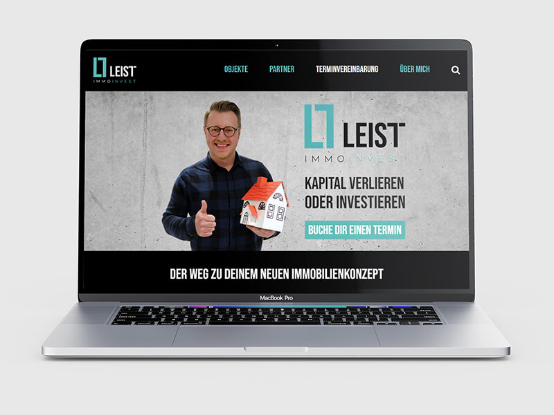 Immo Invest Website design